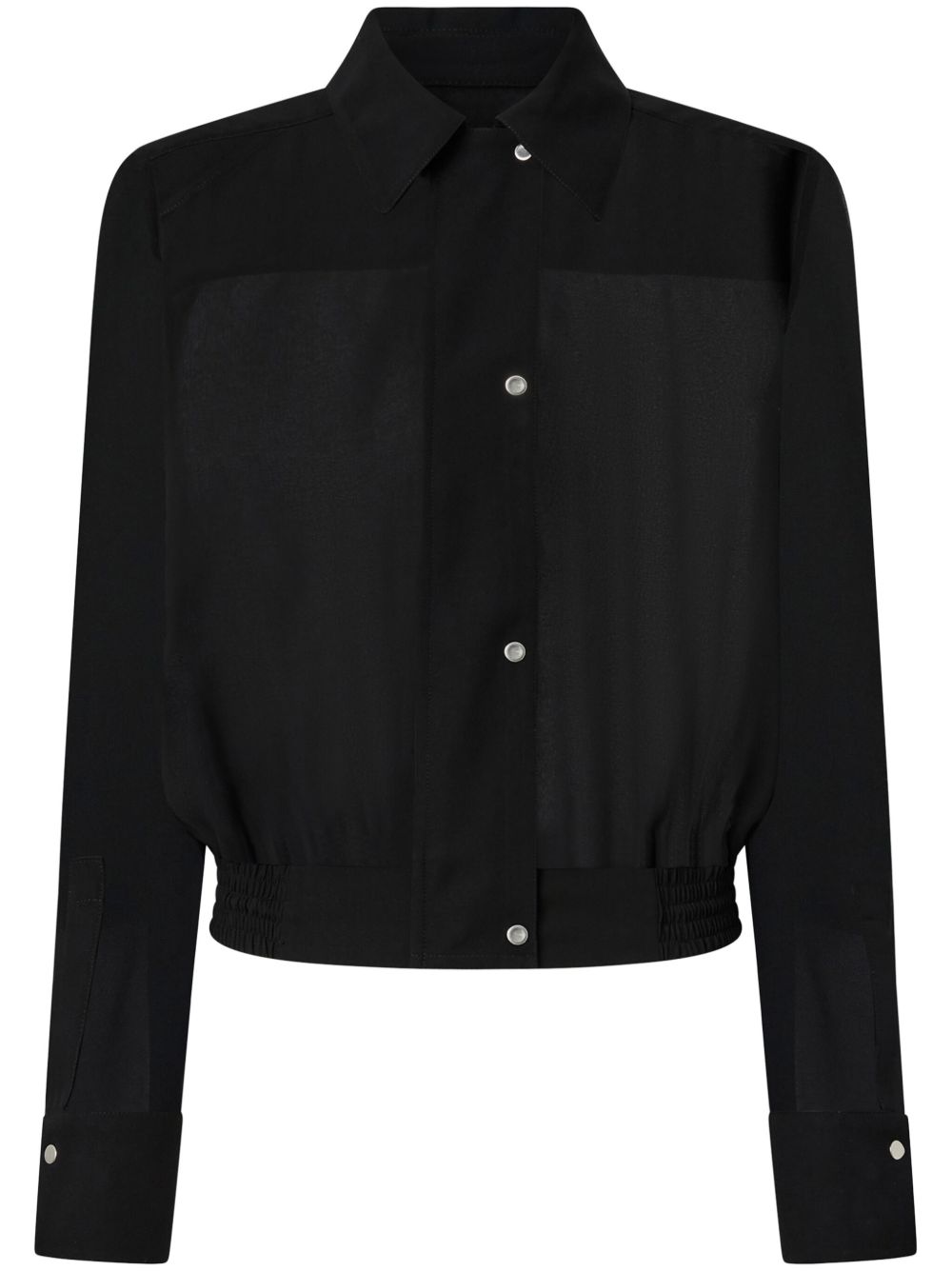 PINKO elastic-waist shirt - 黑色