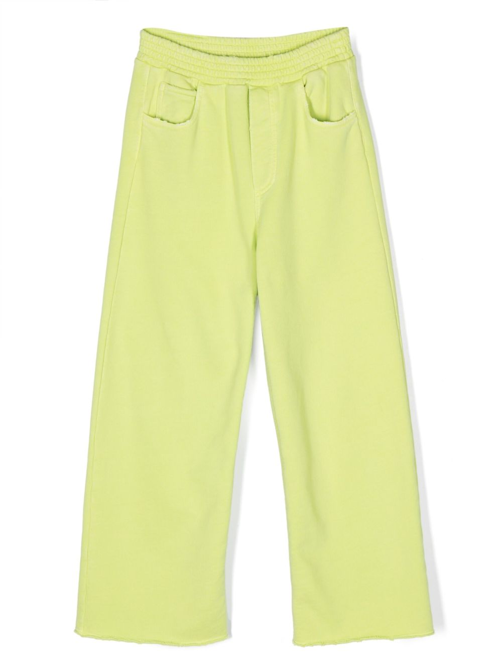 MM6 Maison Margiela Kids 直筒棉长裤 - 绿色