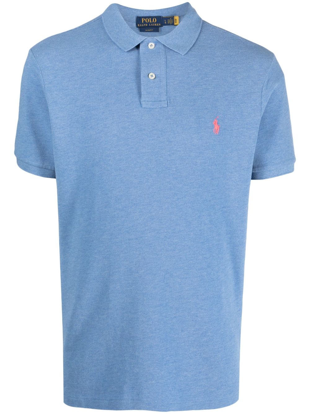 Polo Ralph Lauren logo刺绣棉polo衫 - 蓝色