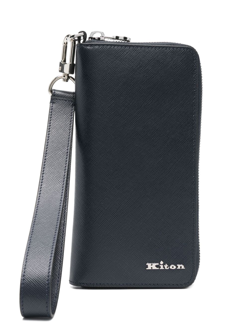 Kiton logo字母钱包 - 蓝色