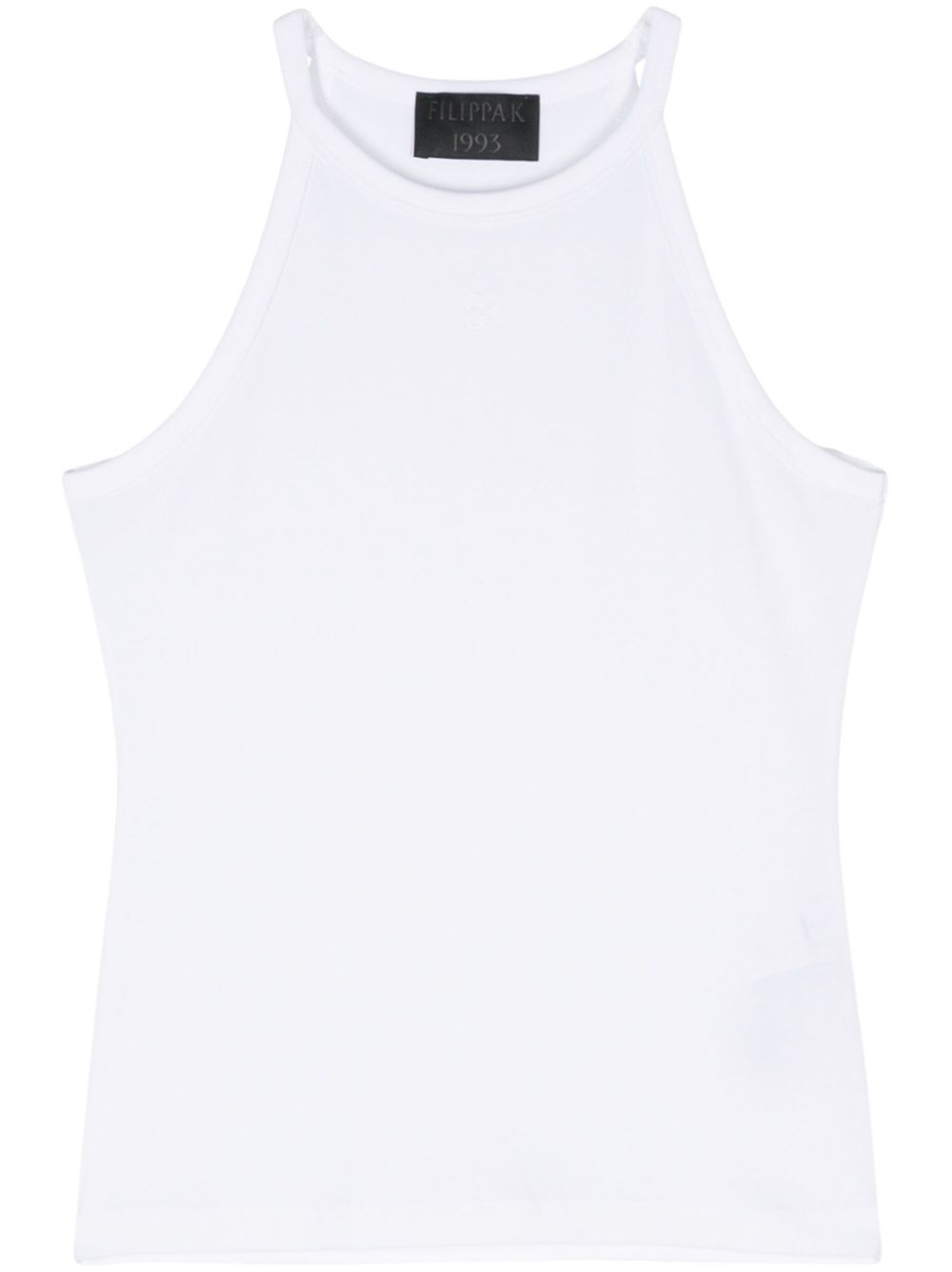 Filippa K logo刺绣棉坦克背心 - 白色