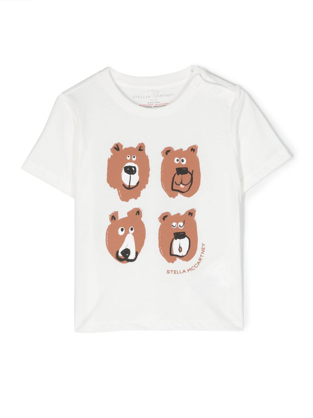 Stella McCartney Kids Grizzly Wings 棉T恤 - 白色