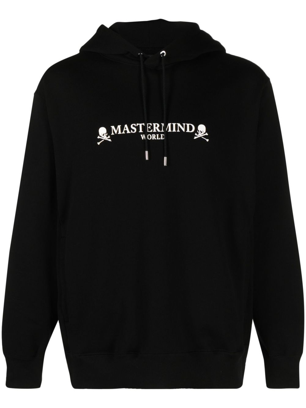 Mastermind World 骷髅头印花棉连帽衫 - 黑色
