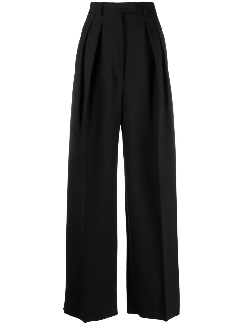 Sportmax 高腰阔腿裤 - 黑色