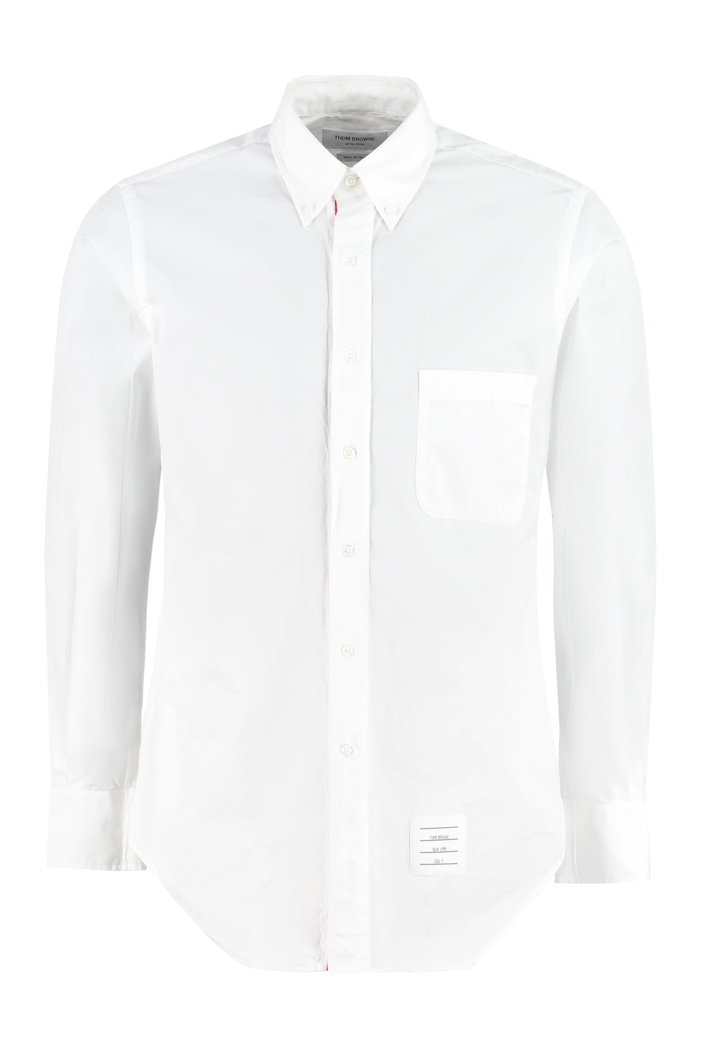 Thom Browne 棉质尖领系扣衬衫