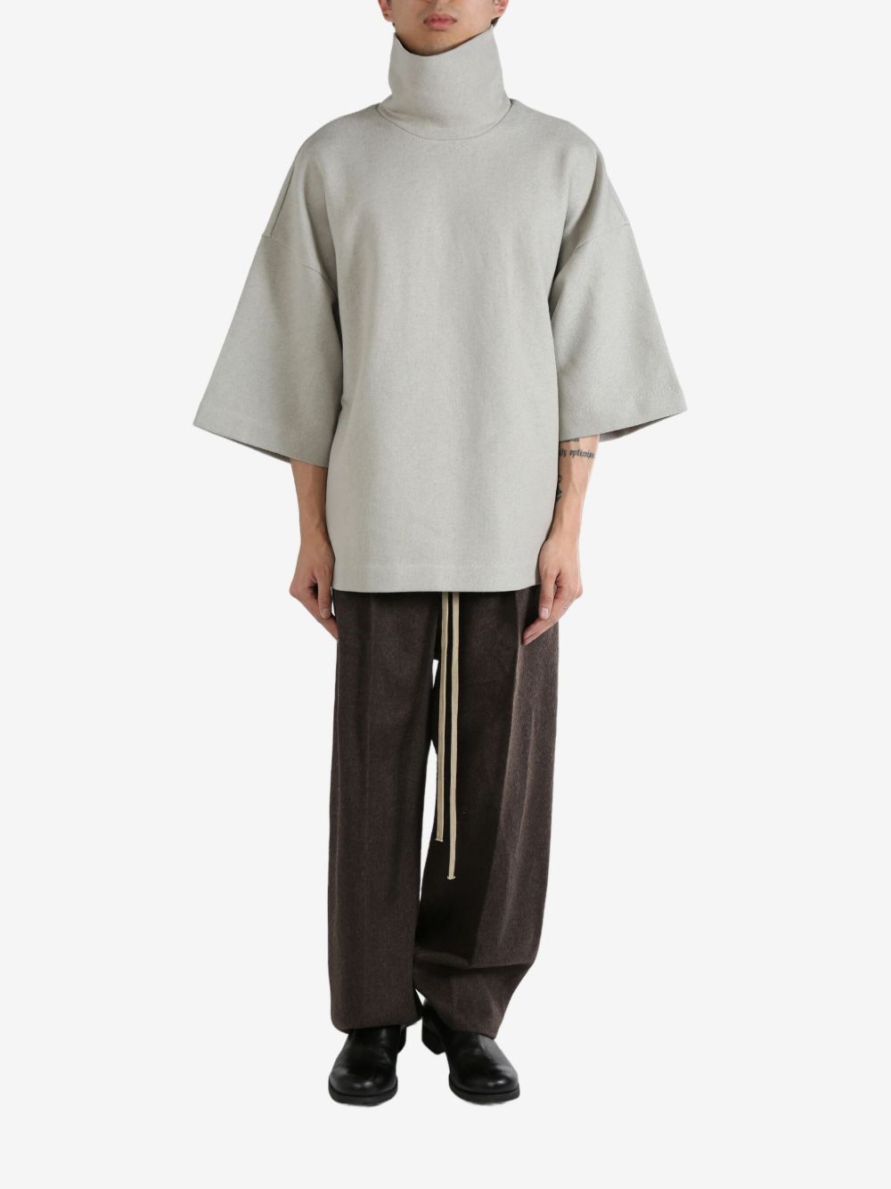 Fear Of God high-neck T-shirt - 灰色