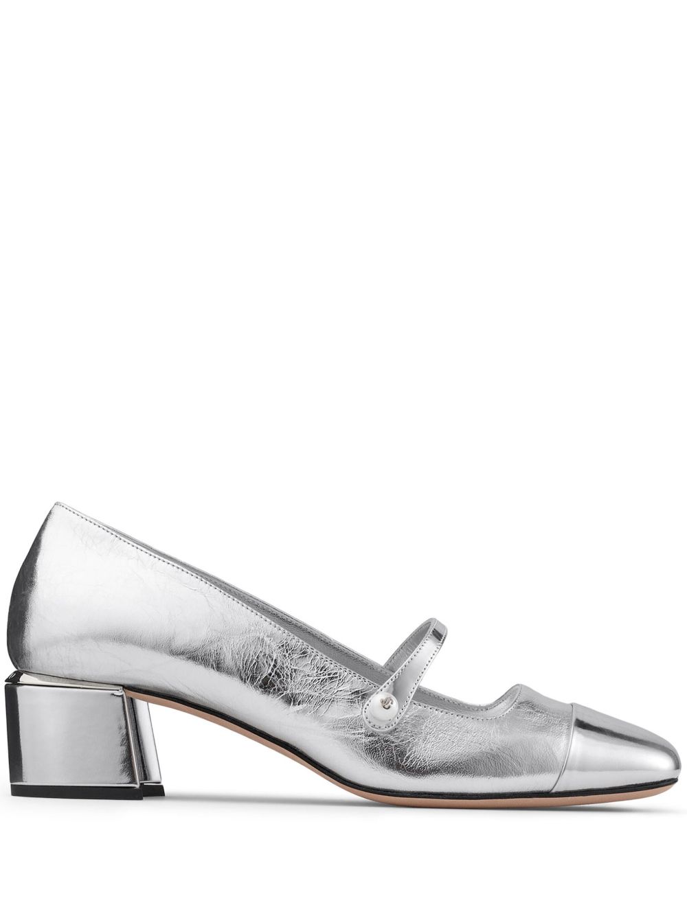 Jimmy Choo Elisa 低跟鞋（4.5厘米） - 银色