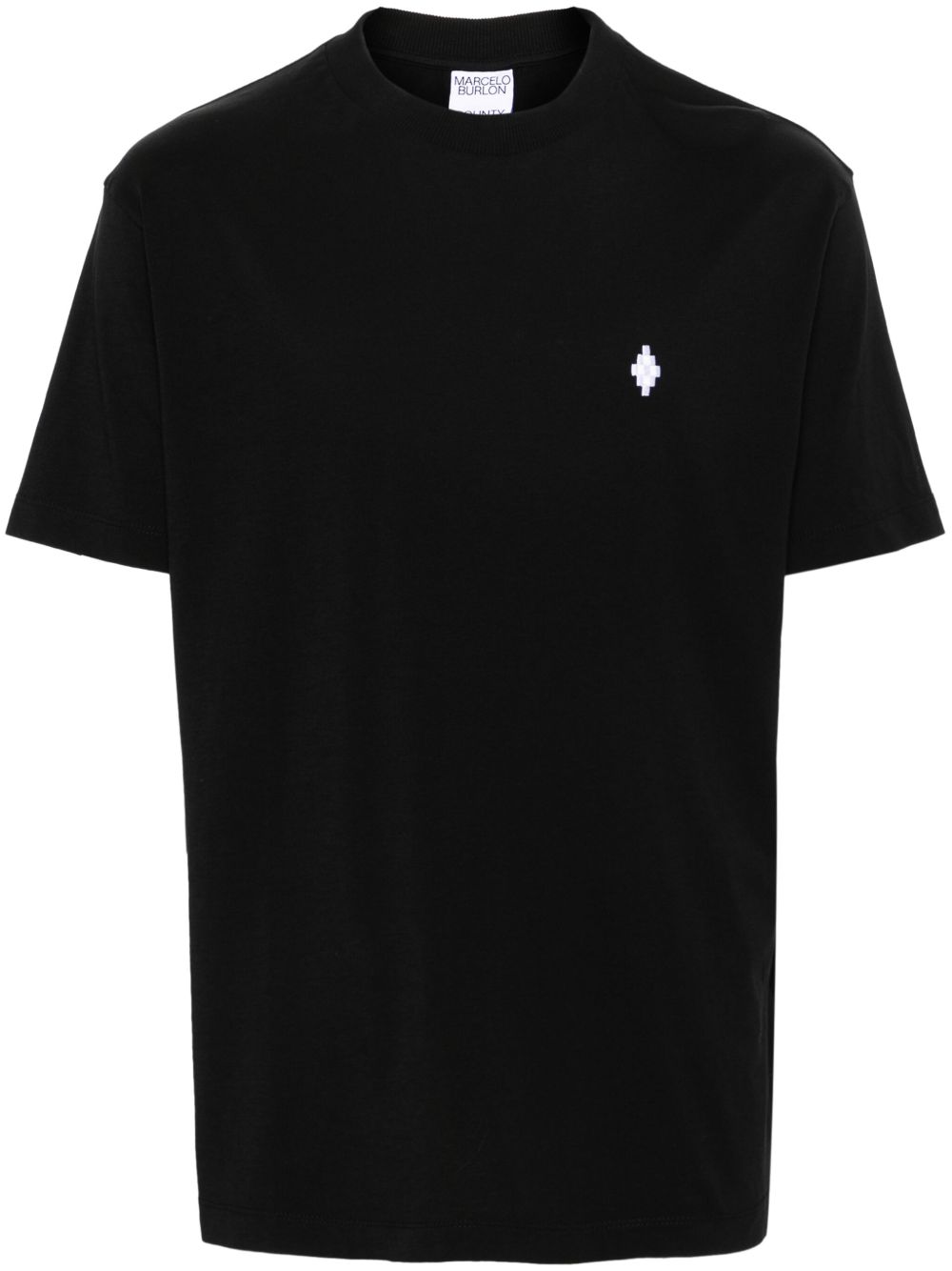 Marcelo Burlon County of Milan Cross 棉T恤 - 黑色