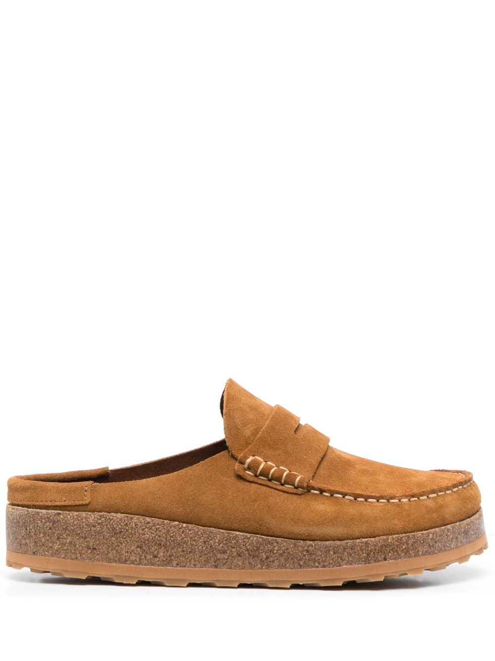 Birkenstock Naples 绒面皮乐福鞋 - 褐色