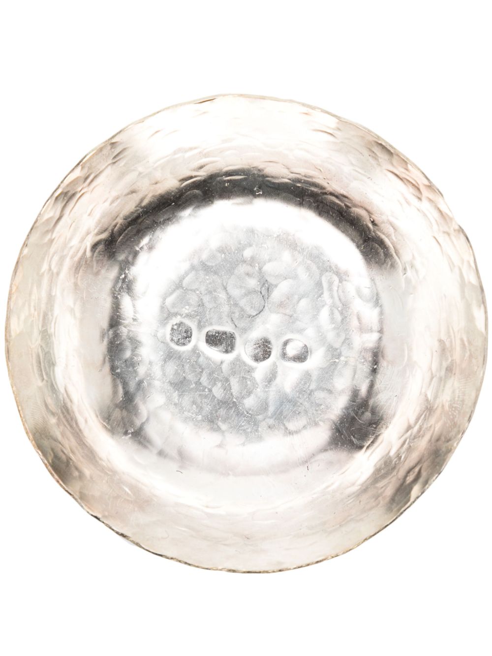 WERKSTATT:MÜNCHEN hammered-effect soy bowl - 银色