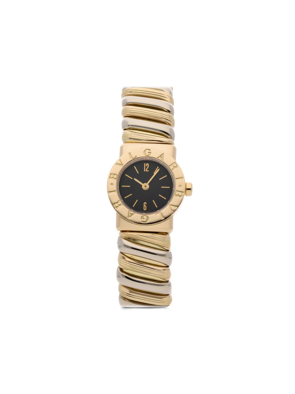Bvlgari Pre-Owned Tubogas 19毫米腕表（典藏款） - 黑色