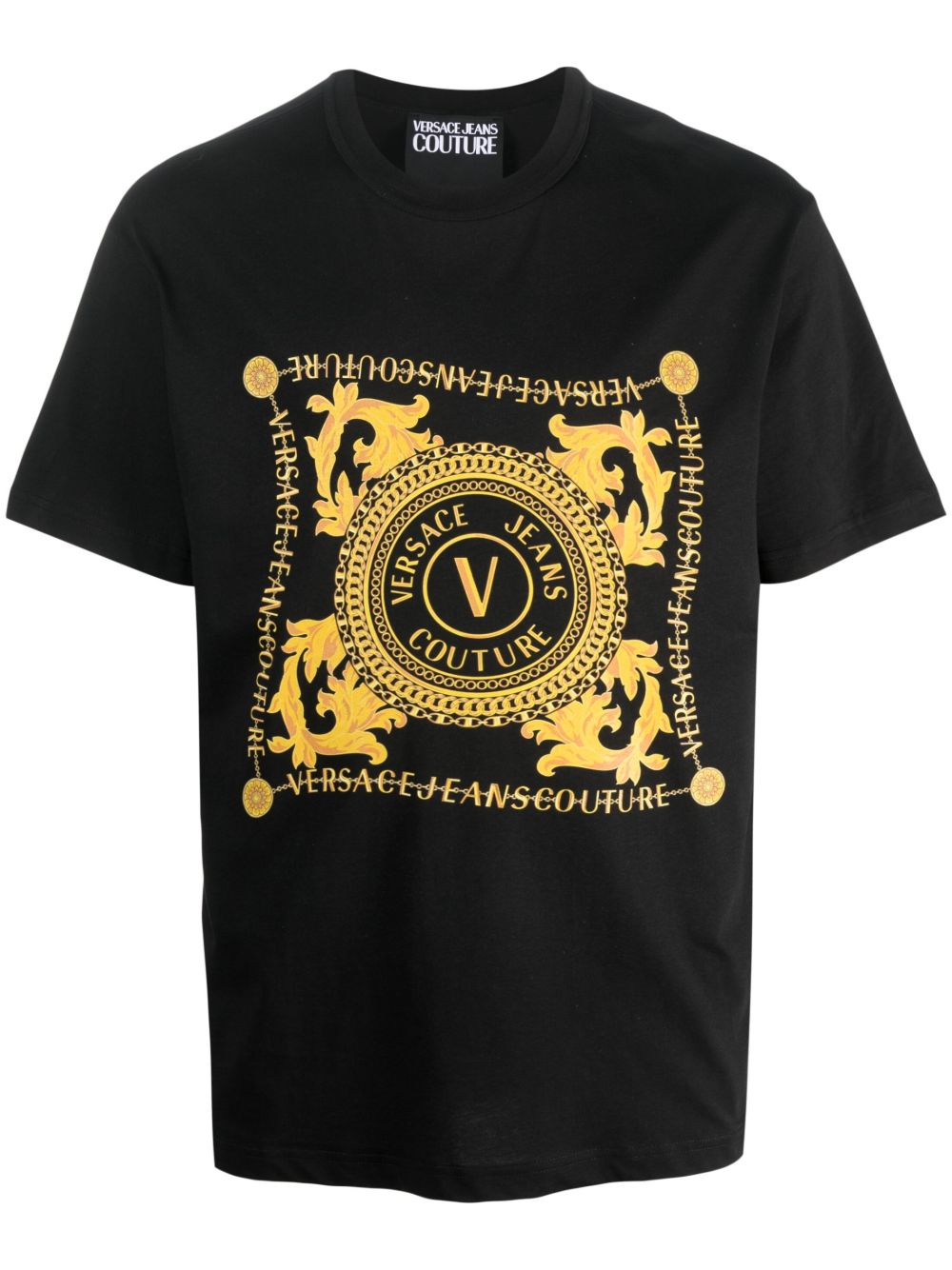 Versace Jeans Couture logo印花T恤 - 黑色