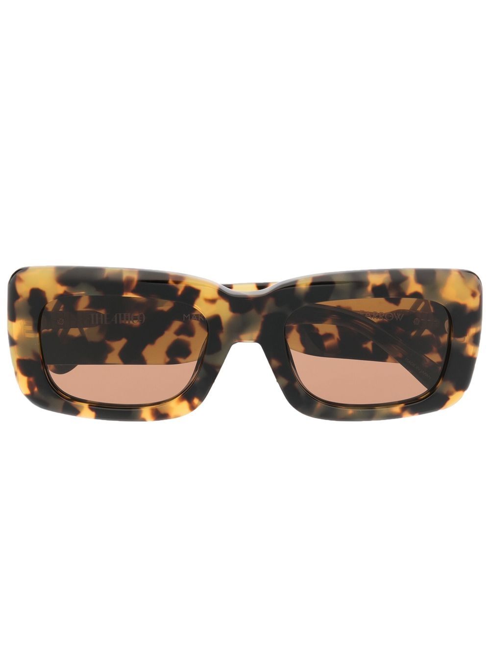 Linda Farrow x The Attico Marfa 方框太阳眼镜 - 褐色