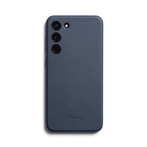 Bellroy Samsung Galaxy S23 Plus Case Slim Leather Samsung Phone Cover Blue Steel