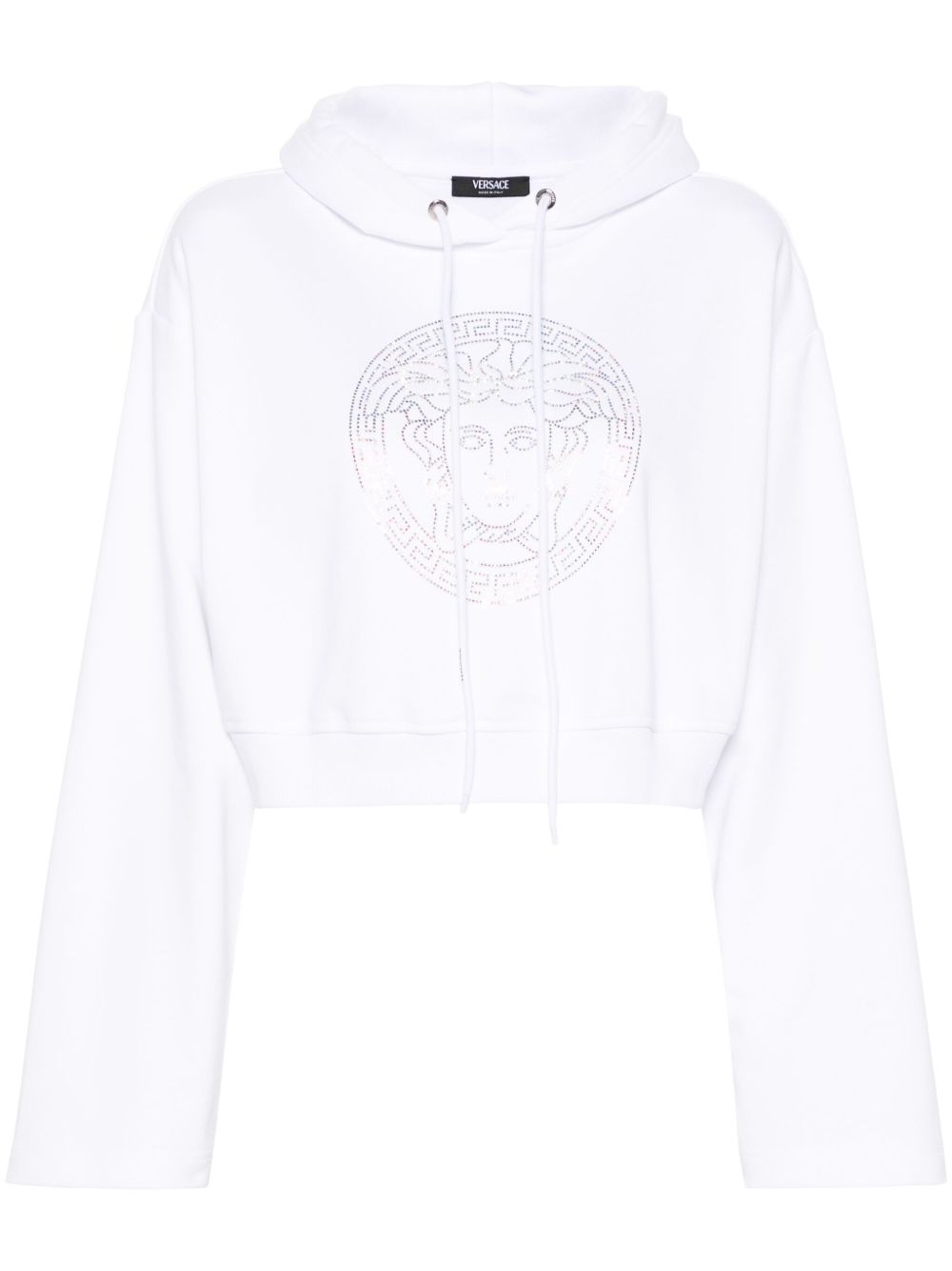 Versace 美杜莎头像图案棉连帽衫 - 白色