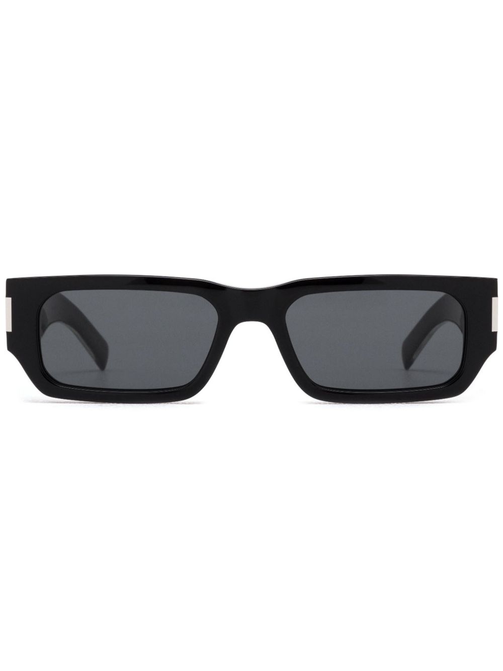 Saint Laurent Eyewear Naked Wire 长方形框太阳眼镜 - 黑色