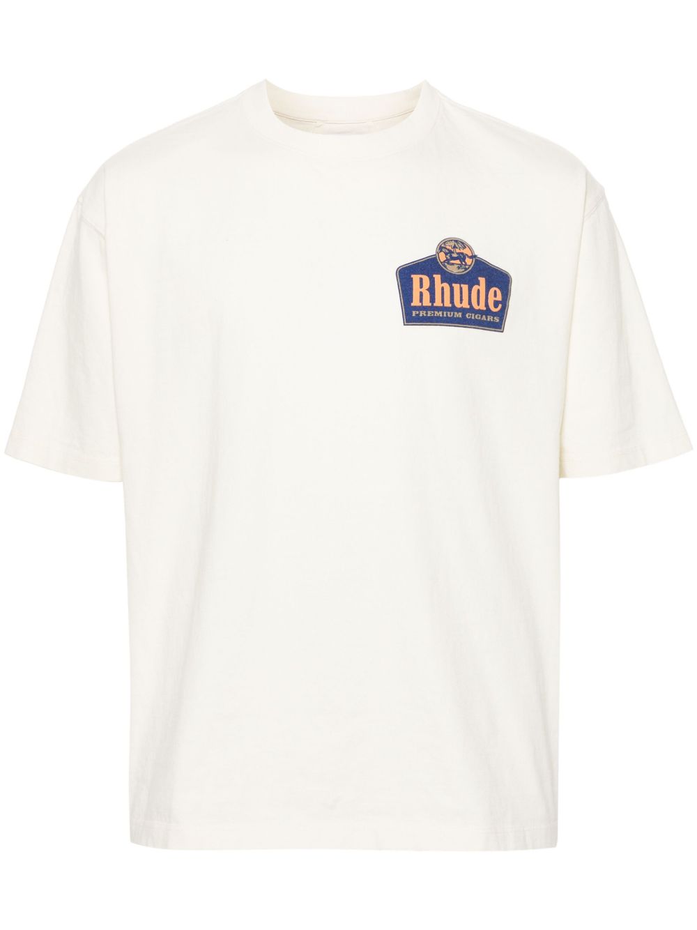 RHUDE logo印花棉T恤 - 中性色