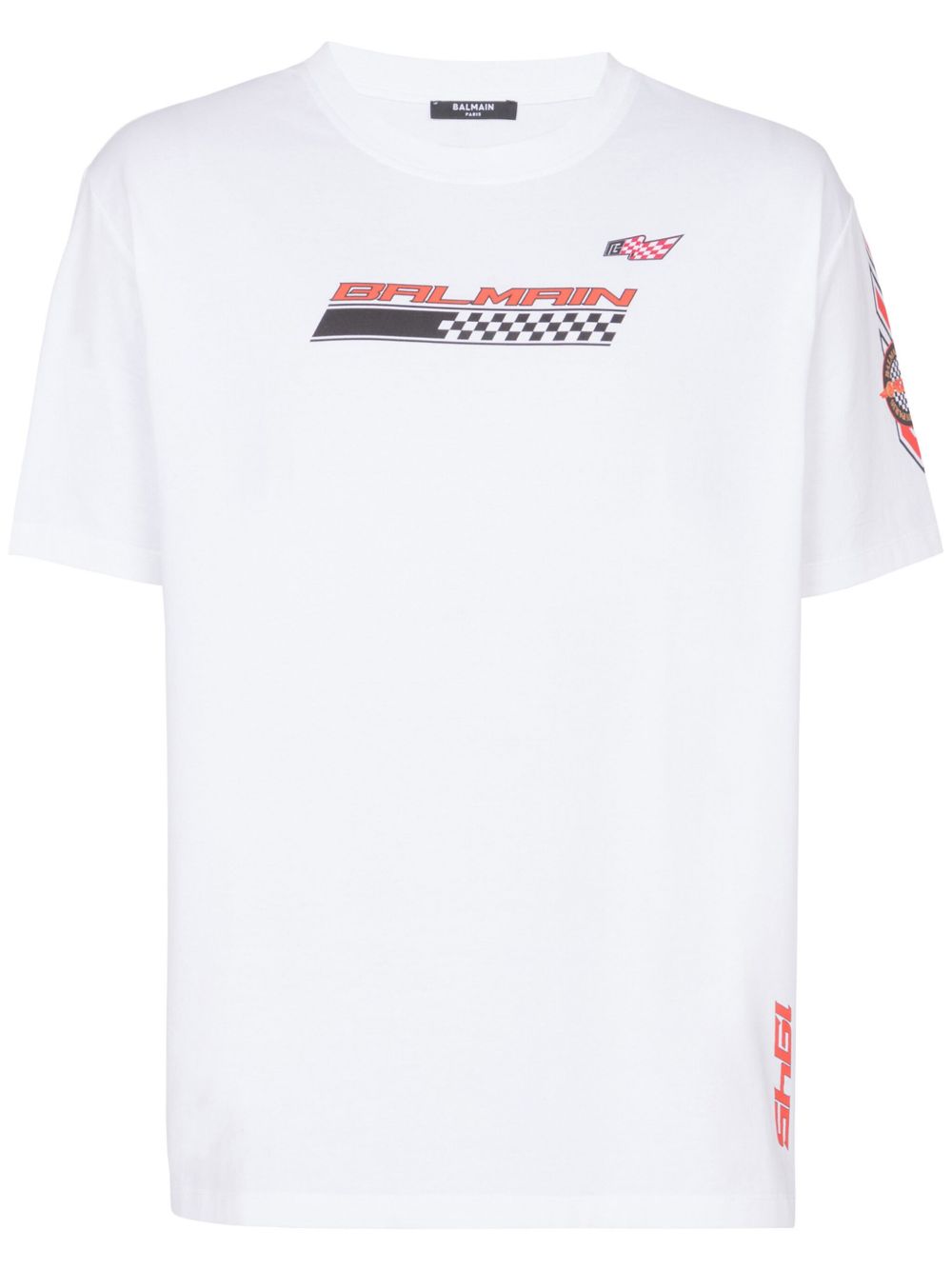 Balmain Balmain Racing 棉T恤 - 白色