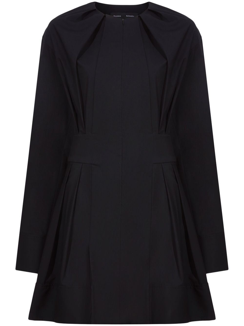 Proenza Schouler 府绸弹性棉迷你连衣裙 - 黑色