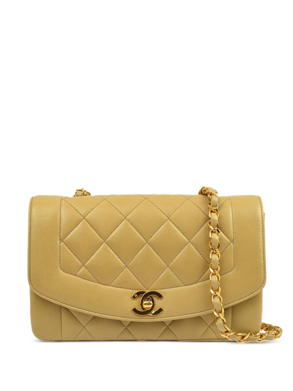 CHANEL Pre-Owned Diana 小号单肩包（2002年典藏款） - 中性色