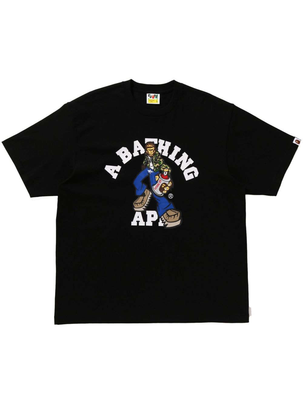 A BATHING APE® Graffiti Character 棉T恤 - 黑色