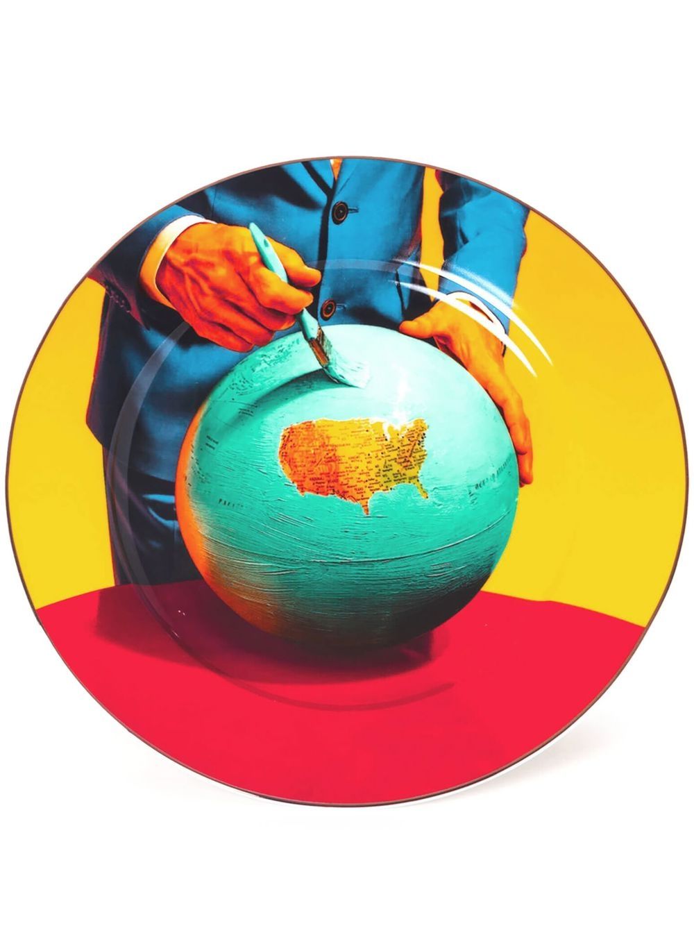 Seletti Globe 晚宴盘 - 黄色