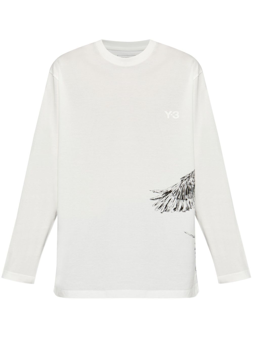 Y-3 logo印花T恤 - 白色