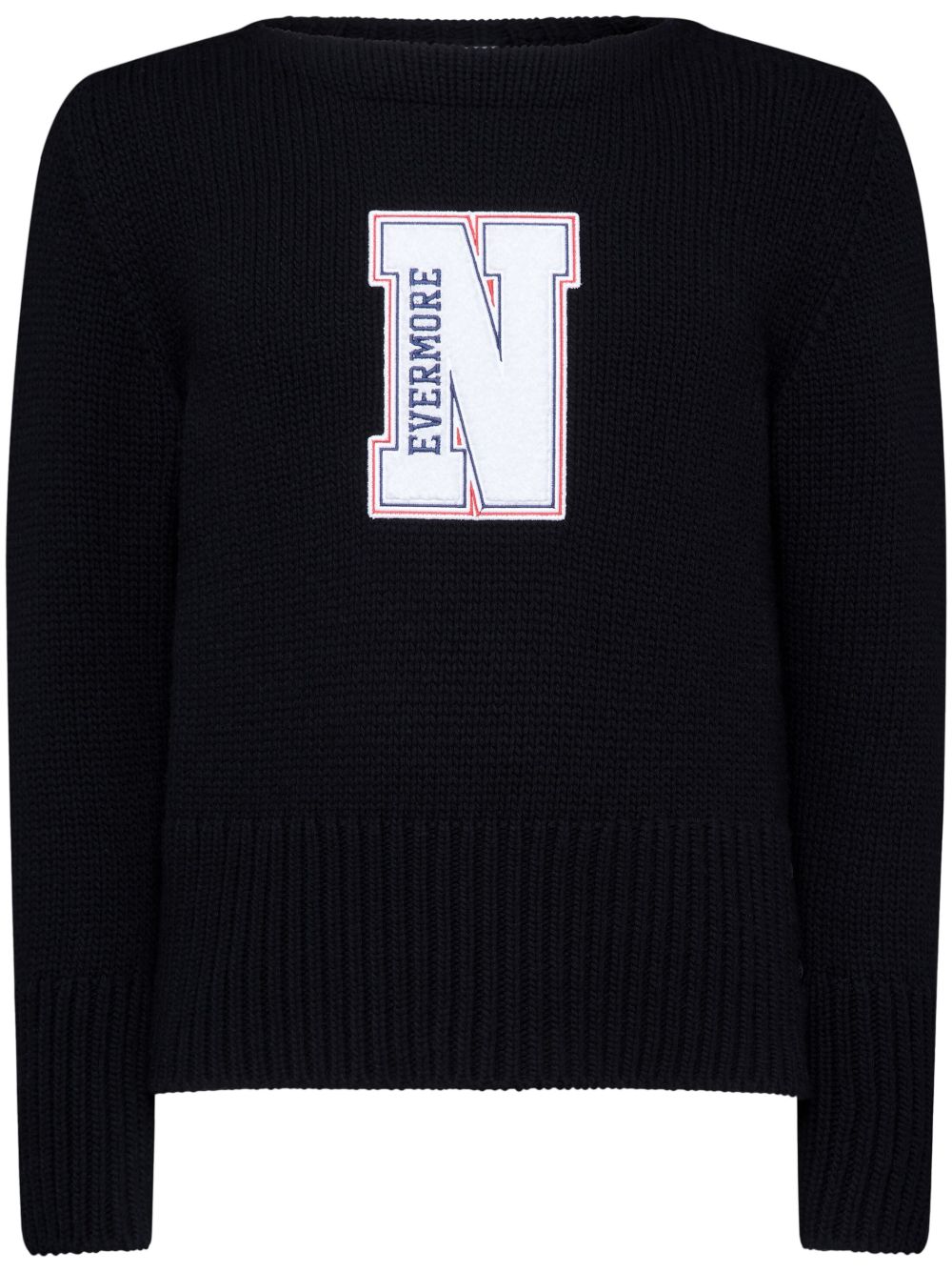 Thom Browne 标语印花毛衣 - 黑色