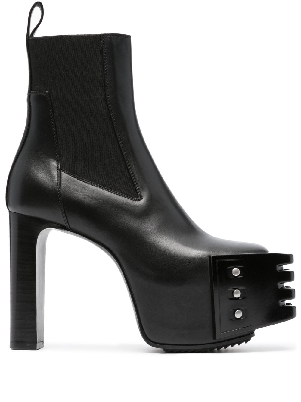 Rick Owens Luxor Grilled 水台式高跟短靴 - 黑色