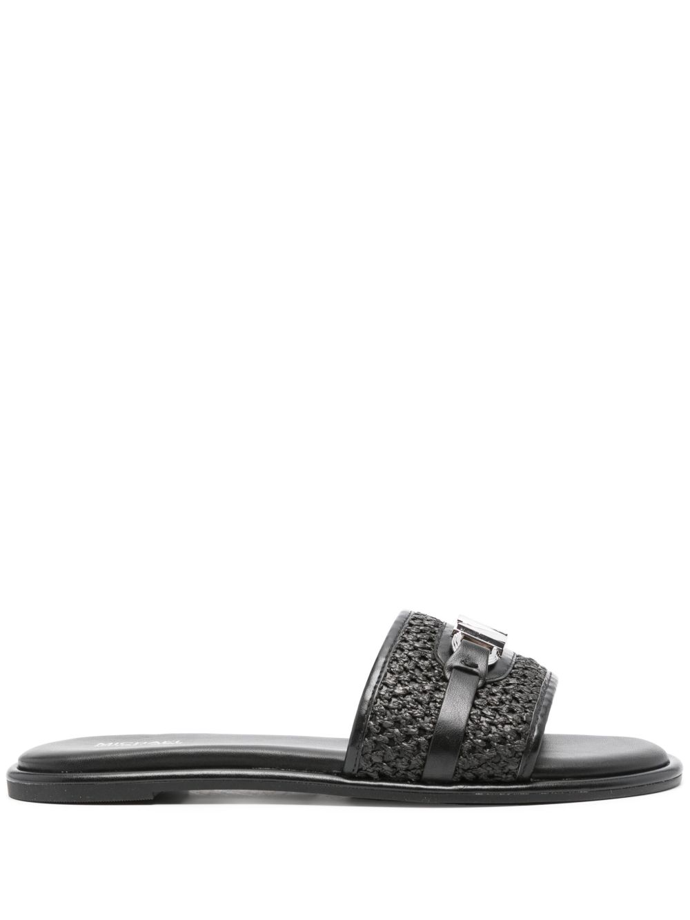 Michael Michael Kors Ember logo标牌拖鞋 - 黑色