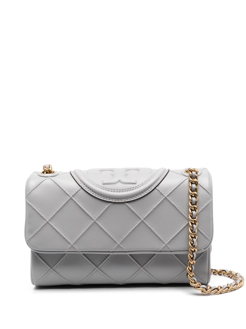 Tory Burch Fleming 小号两用单肩包 - 灰色