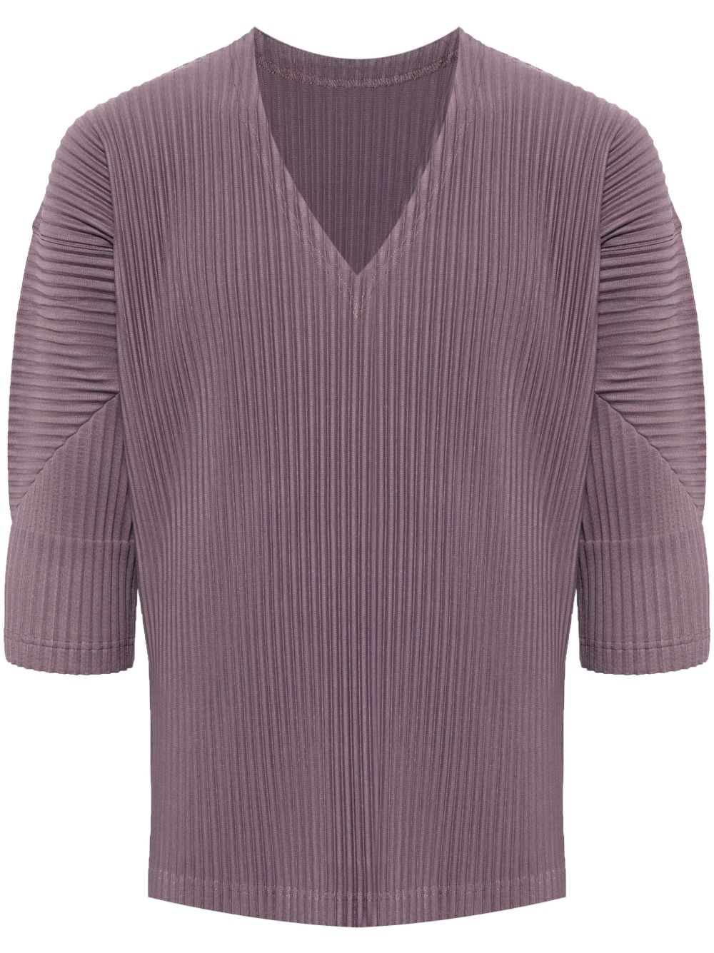 Homme Plissé Issey Miyake Aerial 褶饰T恤 - 紫色