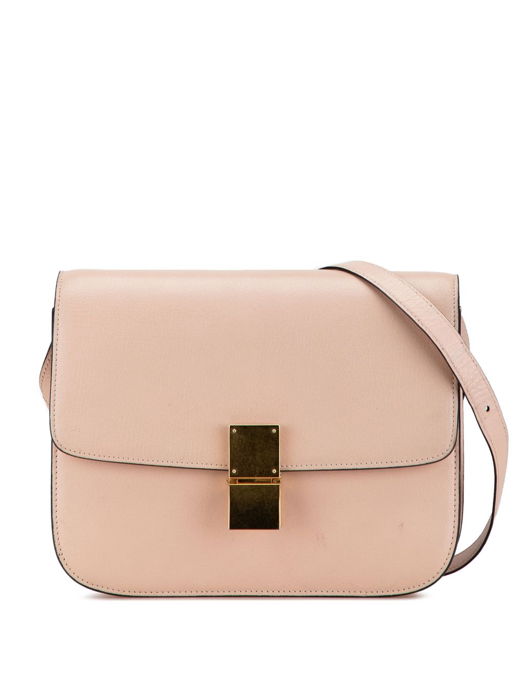 Céline Pre-Owned Classic Box 中号小牛毛皮斜挎包（1990-2023年典藏款） - 粉色