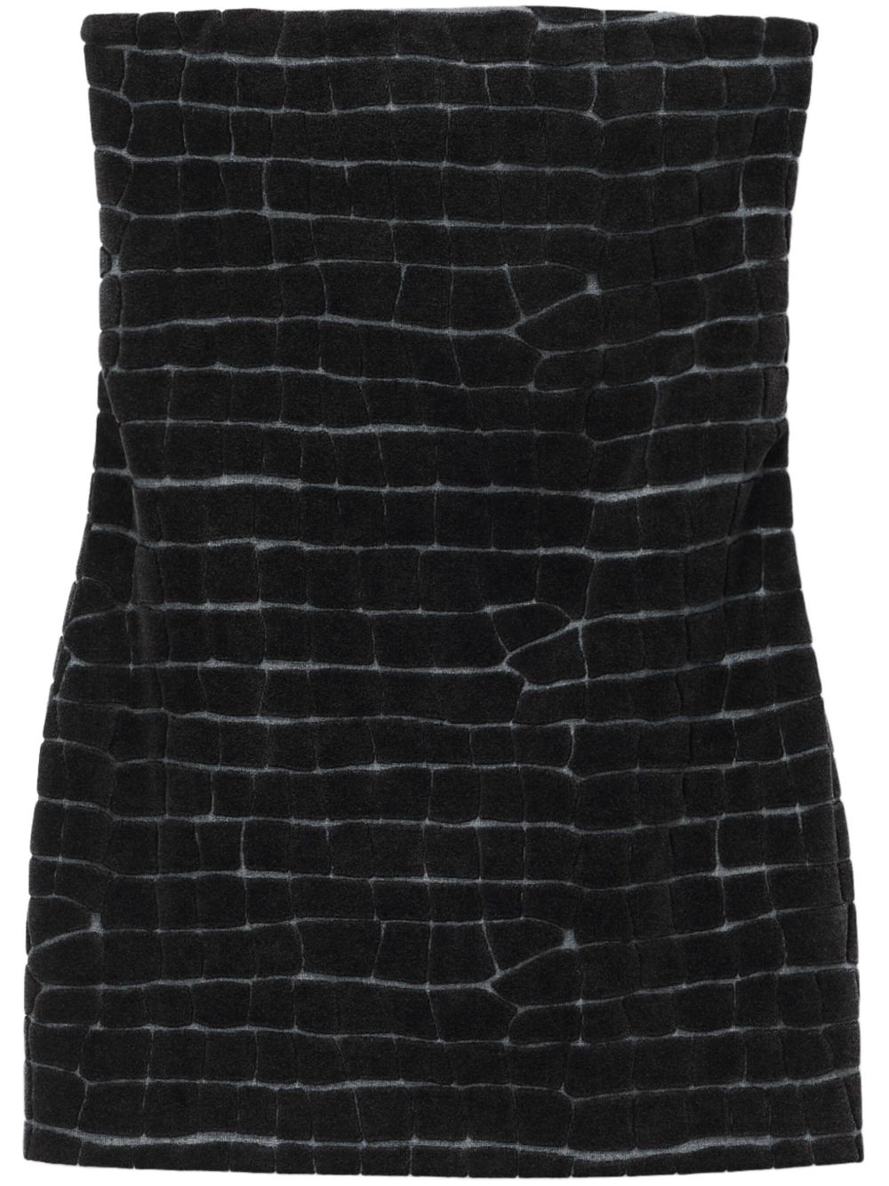 Alexander Wang 抹胸式迷你连衣裙 - 黑色