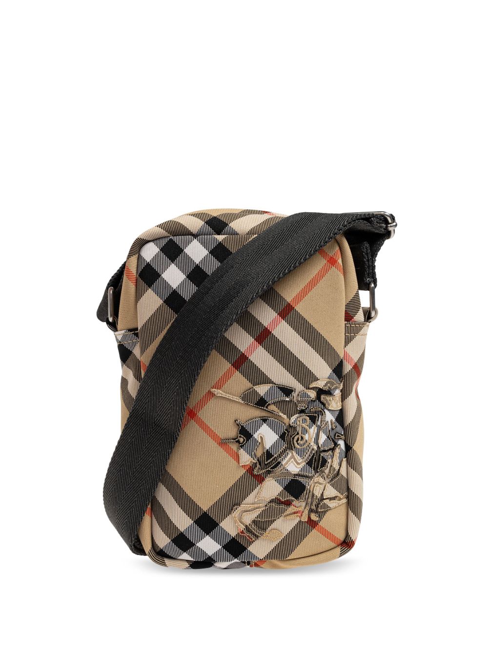 Burberry 格纹图案邮差包 - 中性色