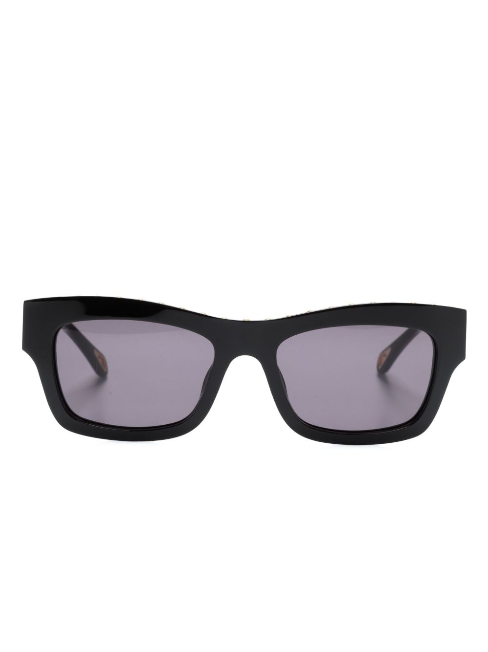 Zadig&Voltaire 铆钉缀饰logo太阳眼镜 - 黑色