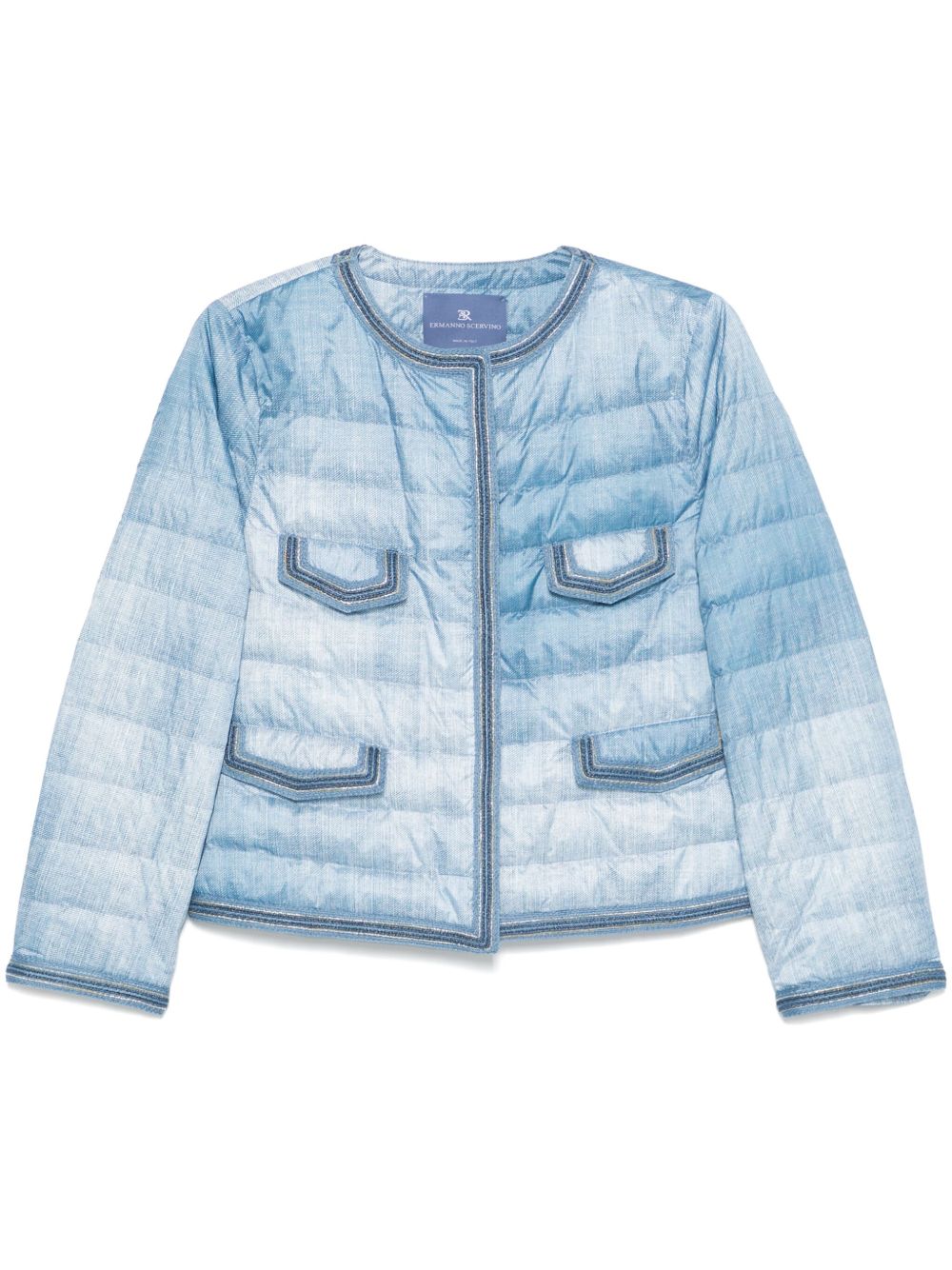 Ermanno Scervino 轻薄羽绒夹克 - 蓝色