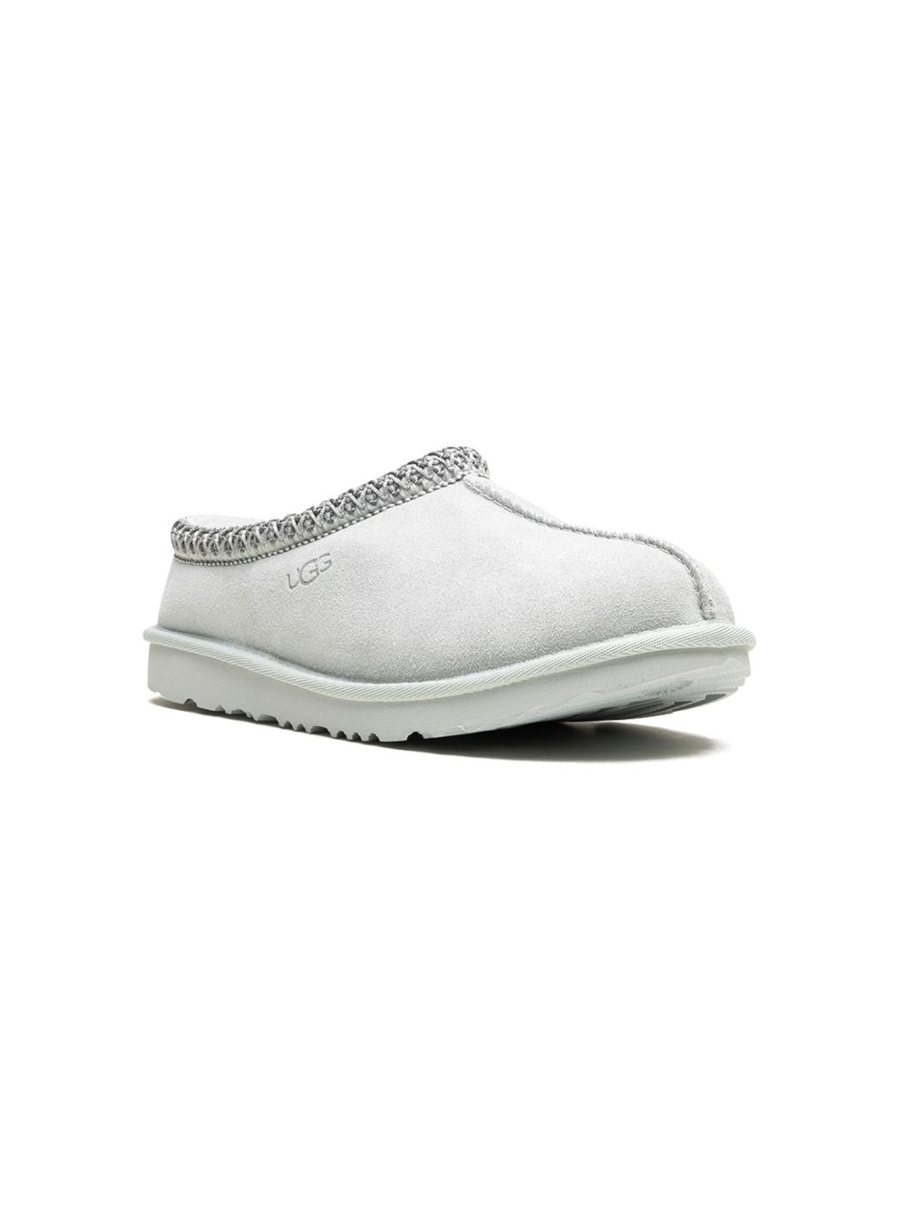 UGG Kids Tasman II logo印花拖鞋 - 白色