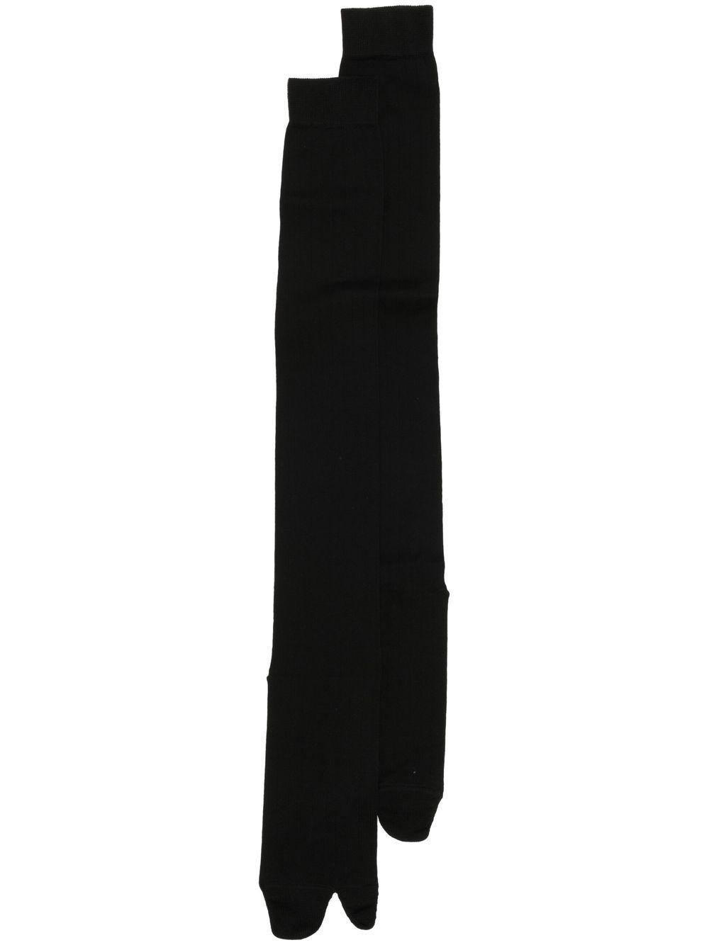 Maison Margiela Tabi 及膝针织袜 - 黑色