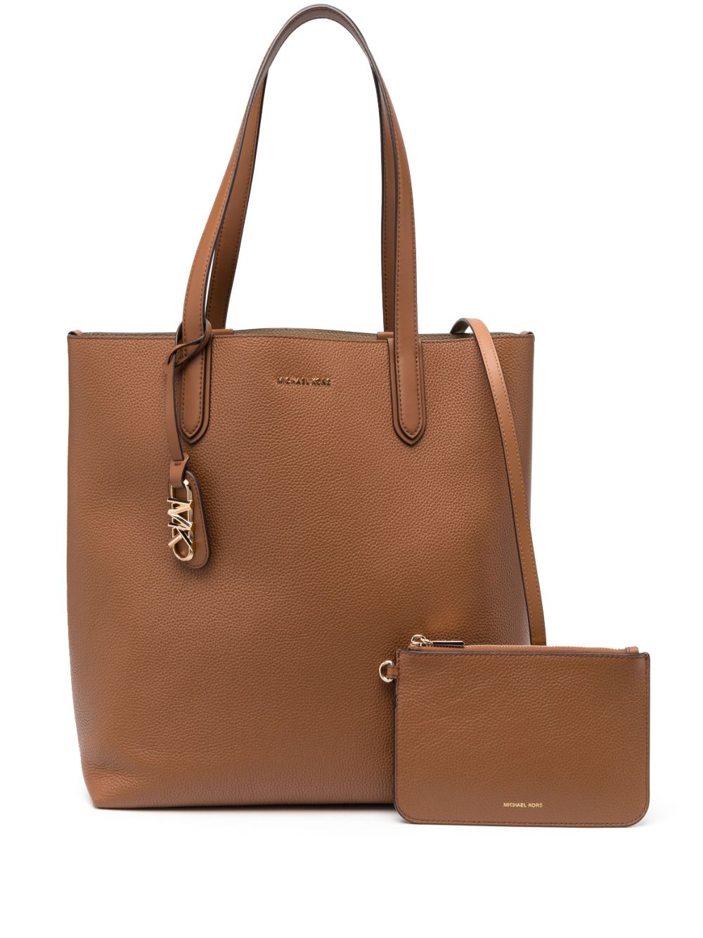 Michael Michael Kors Eliza 大号双面皮质手提包 - 褐色