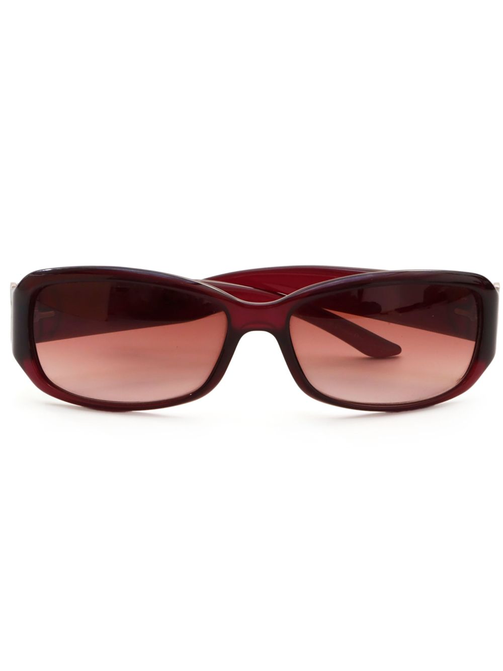 Christian Dior Pre-Owned 椭圆形框太阳眼镜 - 紫色