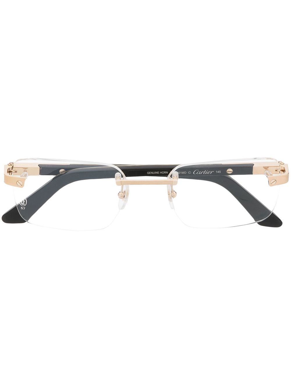 Cartier Eyewear CT0411O 无框眼镜 - 金色
