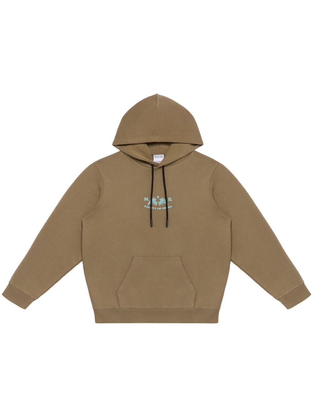 Marcelo Burlon County of Milan Vintage Logo 棉连帽衫 - 褐色