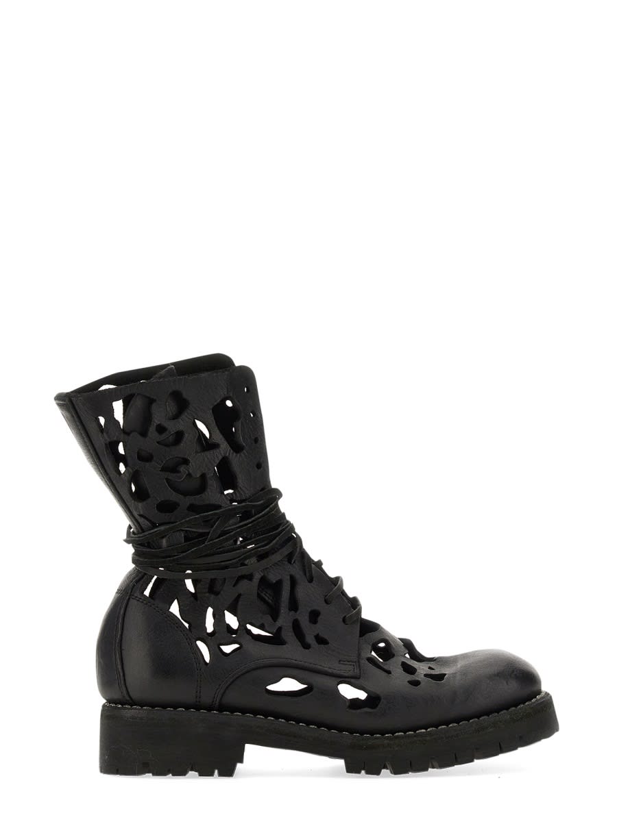 Guidi 短靴（带挖剪设计）