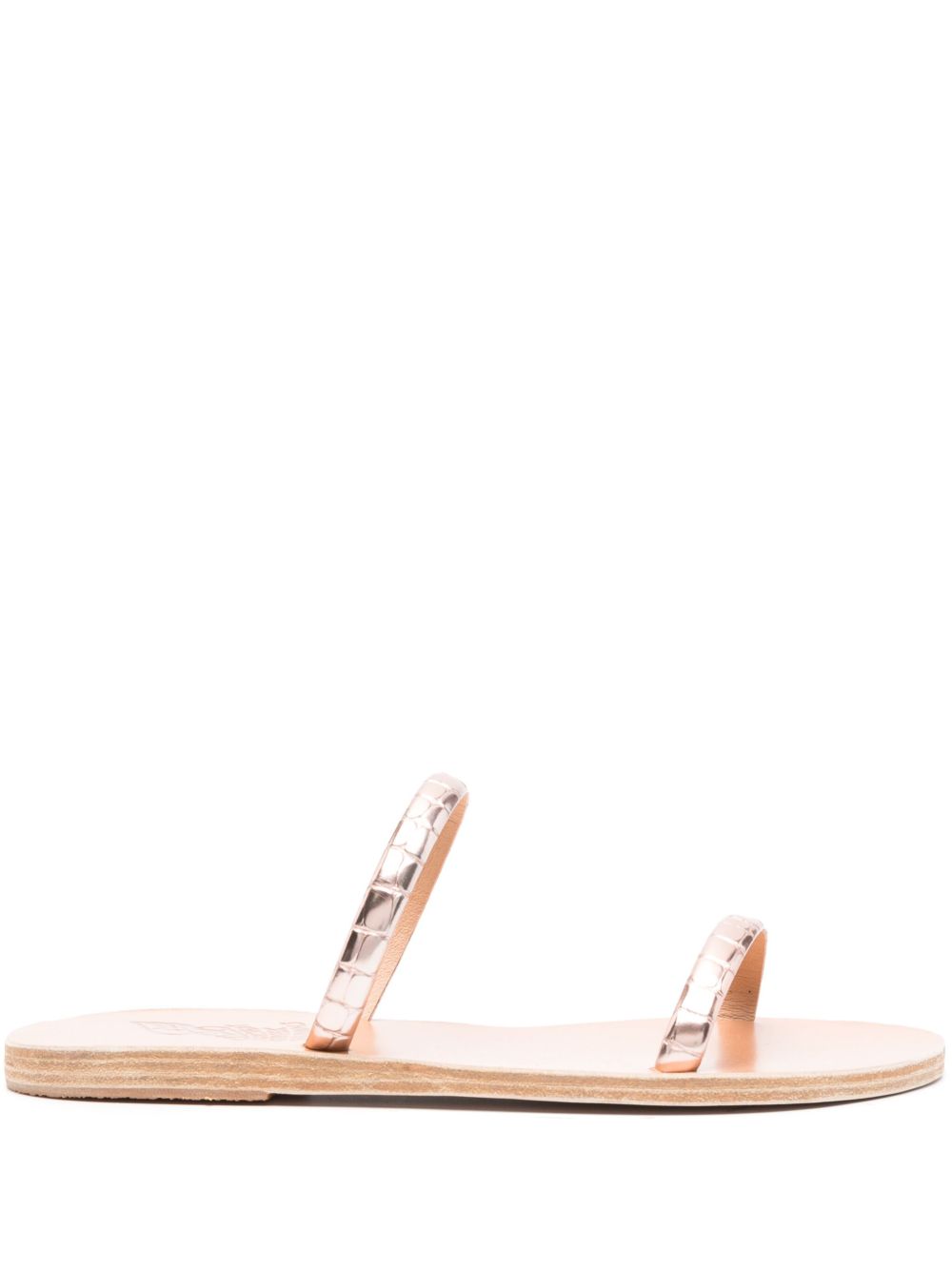 Ancient Greek Sandals 皮质袢带凉鞋 - 粉色