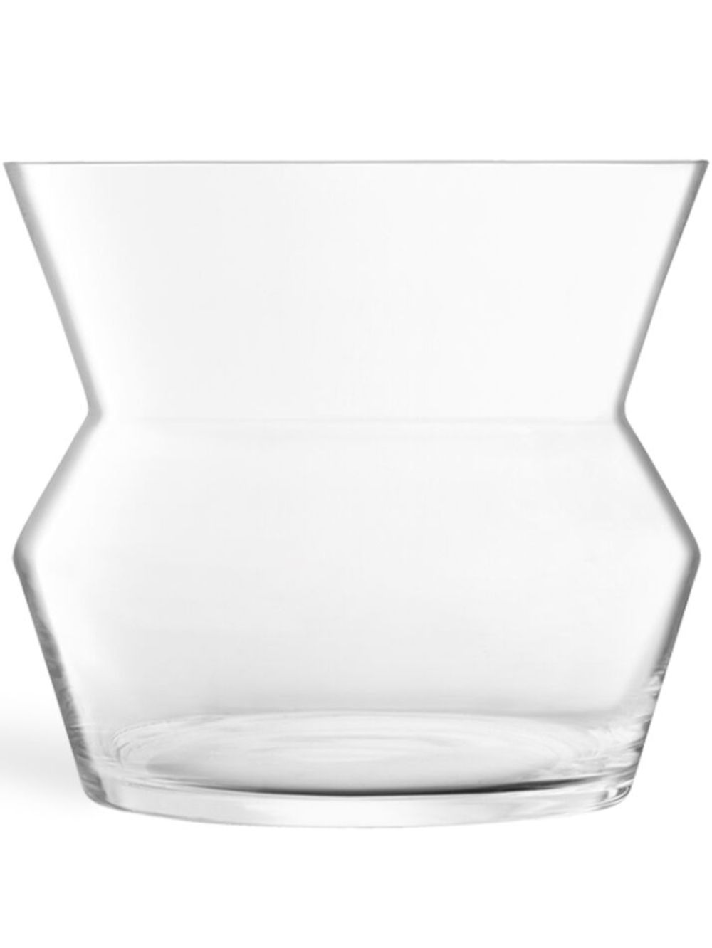 LSA International Sculpt 中号玻璃花瓶（23厘米 x 26厘米） - 中性色