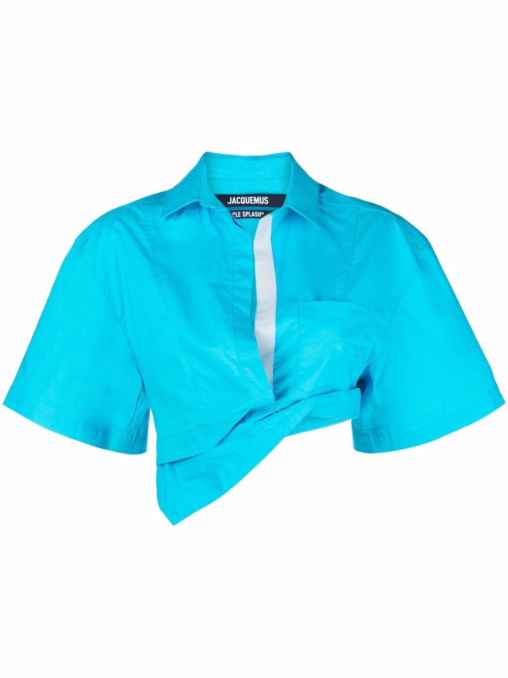 Jacquemus La Chemise Capri 短款衬衫 - 蓝色