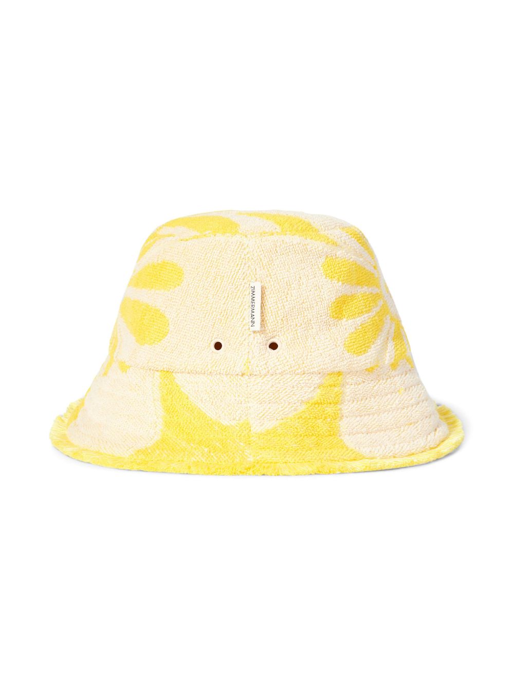 ZIMMERMANN Kids 毛巾布效果渔夫帽 - 黄色
