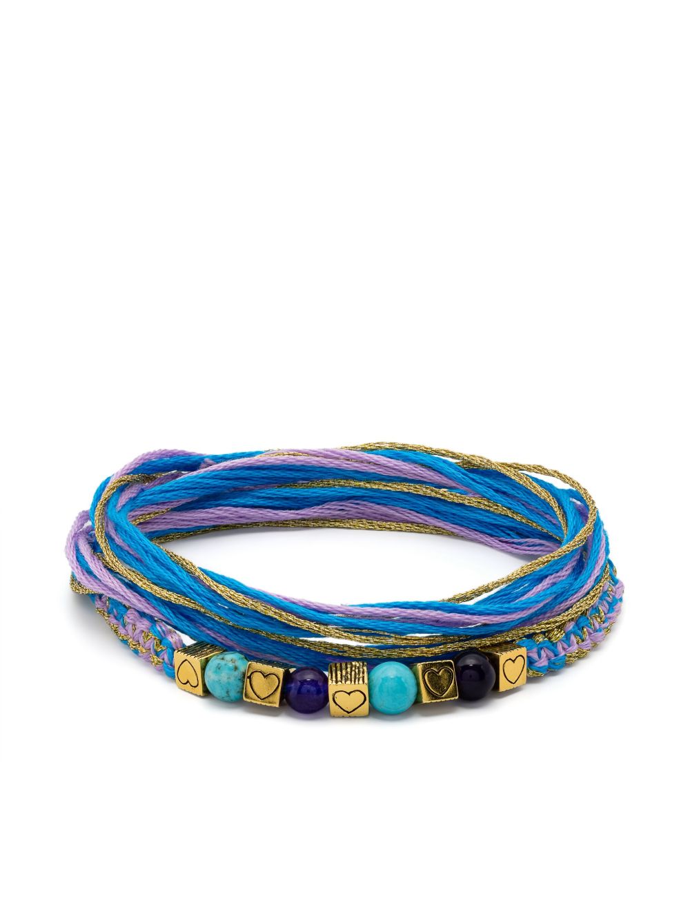 Aurelie Bidermann Honolulu macramé bracelet - 金色