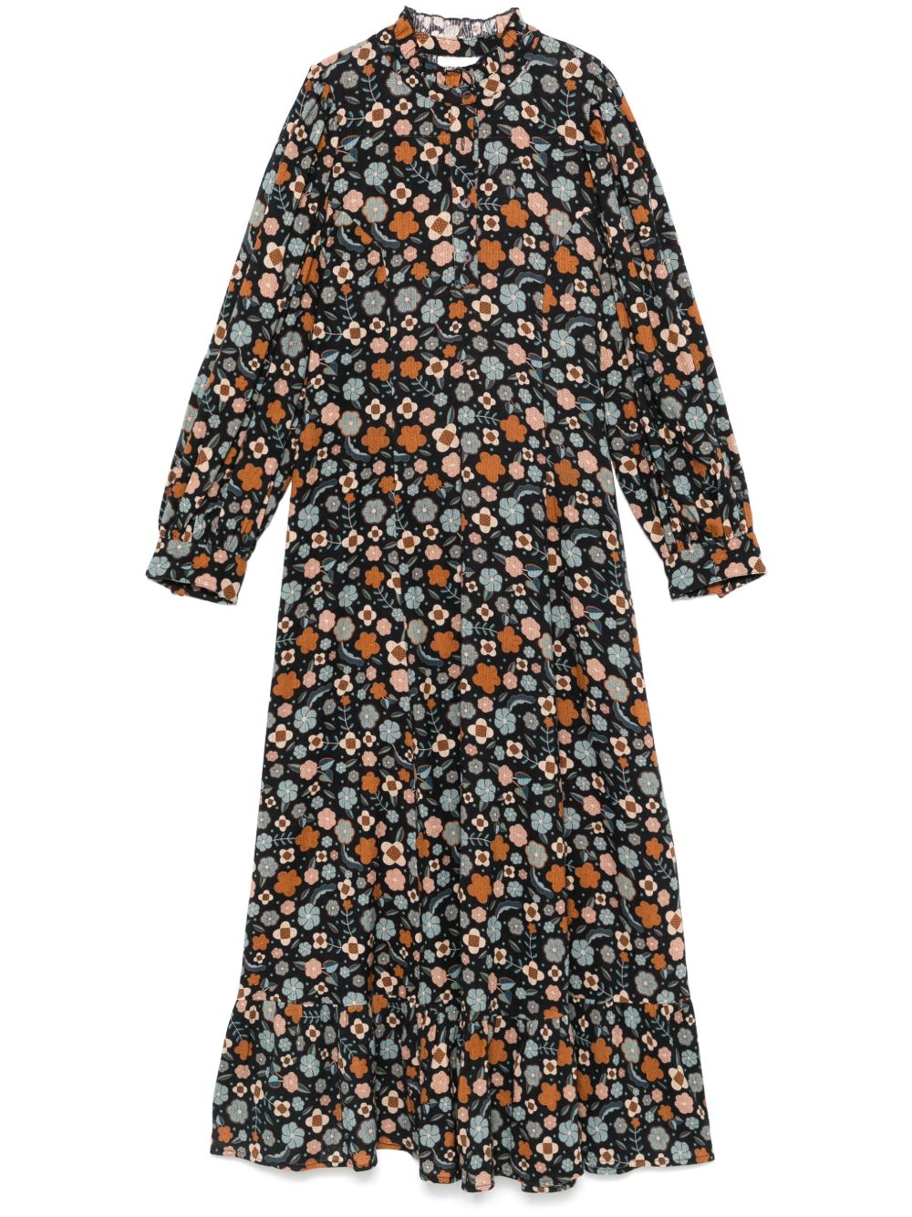 Antik Batik Leo 中长连衣裙 - 黑色